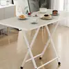 Mesa de Comedor Plegable para Apartamentos Pequeños, Mesa de Comedor Económica, Mesa Pequeña, Mesa de Estudio Sencilla, Portátil para Dormitorio, Cocina, Habitación de Alquiler