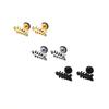 Aretes coreanos nuevos punk de hueso de pescado de acero de titanio transfronterizos alternativos para mujer ebay Amazon moda modernos para hombre