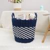 Cesto de armazenamento de fio de algodão, brinquedo de roupa, armazenamento de mesa, cesto de diversos, cesto de armazenamento de mochila, cesto de roupas sujas, versátil