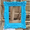 Moldura de Foto Estilo Europeu Retrô Moldura de Adereço para Cena de Casamento Moldura de Decoração de Casamento de Plástico Moldura para Foto de Vestido de Noiva Ornamento