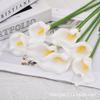 Lirio de cala de PU transfronterizo simulación de alta gama flor falsa decoración del hogar arreglo floral accesorios para sesión de bodas flor de simulación al por mayor