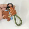 Colgante llavero de cuero Año del Caballo, un práctico regalo de Año Nuevo con temática de caballo zodiacal, un amuleto de la suerte y una correa para teléfono de aleación de zinc