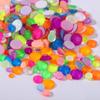 1440 Peças SS4-20 cor mista tamanho misto fluorescente AB neon joias de unha diamante plano cristal de vidro diamante redondo