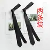 Versão coreana de gravata pequena faculdade estilo Harajuku estudantes masculinos e femininos 5CM sem zíper gravata de camisa feminina ins japonesa JK moda