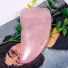 Raspador de Cristal Rosa Natural Delfín Dedo Jade Raspador de Belleza Masaje Meridiano Cuerpo Entero Gran Cantidad Listo para Usar Cuidado de la Salud