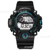 Comércio exterior nova moda simples relógio eletrônico masculino adulto para atividades ao ar livre mostrador grande multifuncional luminoso alarme relógio esportivo