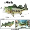Simulación de Animal Marino Modelo de Pez Juguete Salmón Salmón Lubina de Boca Grande Atún Acuario Decoración de Paisaje