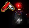 Luz de Bicicleta Noturna Luz Traseira de Advertência Lanterna Traseira Bicicleta de Montanha Recarregável Luz Forte Luz para Pedalar à Noite Equipamento