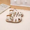 Nuevas Sandalias de Verano para Niñas 2026 con Punta Cerrada, Suela Suave, Antideslizantes, para Niños Pequeños de 0 a 1 Año, Zapatos para Caminar para Bebés, Sandalias Romanas para Bebés