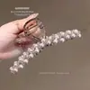 Novo Estilo Presilha de Cabelo Pérola Suave e Doce para Mulheres, Grampo de Cabelo Atmosfera Estilo Coreano, Acessório de Cabelo Luxo Leve, Presilha de Cabelo Moda para Meio Preso