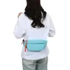 Bolsa de Cintura Esportiva Popular de Comércio Exterior para Mulheres, Bolsa Transversal de Nylon Resistente à Água com Múltiplos Compartimentos, Porta-Moedas Multifuncional, Bolsa de Peito Portátil