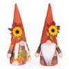 2026 Festival da Colheita de Novos Produtos Transfronteiriços Girassol Rudolph Boneco Sem Rosto de Ação de Graças Estatueta para Display de Mesa Janela