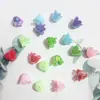Campanilla de viento de acrílico Flor Perla Colorido Lirio del valle Flor Estéreo Pendientes Joyería DIY Antigua Accesorios para Pasador Venta al por Mayor