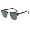 Gafas de sol polarizadas retro vintage 3016 al por mayor por fabricante de exportación, nuevo estilo metálico para hombres y mujeres con película de color tachonada
