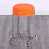 Taburete Redondo para el Hogar, Taburete de Plástico Reforzado, Taburete de Plástico Engrosado para Adultos, Mesa de Comedor, Oficina Comercial, Taburete de Puesto, Simple y Moderno
