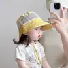 Sombrero de Pescador para Bebé de Verano Unisex para Niños con Chal, Sombrero de Sol de Malla de Secado Rápido para Bebés con Ala Grande