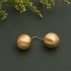 Suministro Transfronterizo Aretes de Perla Dorada de Té para Mujer Aretes Retro Franceses Champagne Lujo Ligero Combinan con Todo Aretes de Alta Gama