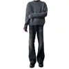 Otoño Nuevo Jeans Rectos Lavados Retro Americano Tendencia Masculina Estilo Coreano Sueltos Pierna Ancha Adelgazantes Casuales Pantalones Largos