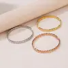 Pulsera de Acero de Titanio Estilo Coreano con Incrustaciones de Diamantes Diseño de Panal para Hombres y Mujeres Pulsera Geométrica Simple con Diamantes Diseño de Nicho Trendy en Instagram