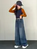 Calça Jeans Nova de Outono para Meninas Mais Velhas, Jeans Casual Infantil, Tendência de Moda Estilosa e Versátil