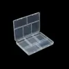 Caja de plástico transparente con 5 compartimentos, caja de almacenamiento para cuentas, caja para componentes electrónicos, caja para clasificar y organizar joyas y accesorios