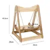 Cama Hamaca Balanço Gato Berço Balanço Estrutura Cadeira de Madeira Ninho Balanço Gatinho Balanço Pet Cama de Balanço