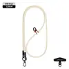 Nuevo cordón para teléfono móvil 6MM resistente para colgar en el cuello ajustable para exteriores anti-pérdida delicada cuerda trenzada para muñeca negra