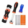 Raspador de Limpieza de Plástico, Raspador para Eliminar Pegamento, Herramienta para Aplicación de Película de Coche, Raspador para Eliminar Manchas, Pala de Limpieza para Eliminar Manchas del Hogar