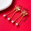 2026 Nuevo Aleación Goteo de Aceite Estilo Antiguo Año Nuevo Arena Oro Colgante Pulsera Cadena de Extensión Chapada en Oro Accesorios de Joyería DIY