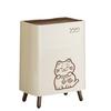 Cubo de basura con tapa, diseño de ranura estrecha, cubo de basura de cocina, cubo de basura para el hogar y el baño, papelera de alto valor estético