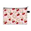 Cartera de Monedas Frescas de Frutas de Nuevo Estilo Transfronteriza Bolsa de Almacenamiento Cuadrada Simple para Papelería Estuche Grande para Lápices para Estudiantes