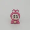 Animal de tamaño mediano Shin-Chan Accesorios de resina para hacer tú mismo Adornos para micro paisajismo Bolsita sorpresa Llavero colgante