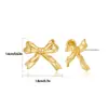 Brincos de Laço Exclusivos de Nicho Estilo Ins Pequenos e Delicados Brincos Elegantes Brincos de Laço Brincos de Luxo