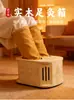 Caja de Moxibustión para Pies con Poco Humo, Caja de Moxibustión de Madera Sólida para Pies, Caja Portátil para Electrodoméstico de Moxibustión, Dispositivo de Vaporización