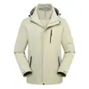 Chaqueta exterior 3 en 1 para hombres y mujeres, conjunto de dos piezas, chaqueta deportiva para parejas, abrigo deportivo con capucha, ropa de trabajo