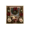Kit de Pintura Feltro Tecido de Natal 3D Família Pai-Filho Feito à Mão Decoração 3D Sem Cola Decoração Criativa de Natal