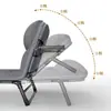 Cama plegable para la hora del almuerzo, silla reclinable individual, catre portátil para adultos, adecuado para siestas en la oficina, se puede usar para acostarse, sentarse o dormir