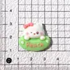 Pêssego Brilhante Gato Criativo DIY Creme Capa de Celular Grampo de Cabelo Feito à Mão Faixa de Cabeça Ímã de Geladeira Material para Joias