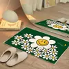 Tapete de Desenho Animado Girassol Transfronteiriço Imitação de Caxemira Tapete para Casa Banheiro Porta Resistente a Manchas e Fácil de Limpar Tapete de Piso para Banheiro