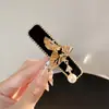 Pasador de Pelo con Borla de Campana de Diamante Azul para Mujer, Accesorio de Pelo Exquisito de Gama Alta, Pinza Lateral, Pasador de Pelo, Pinza BB Lateral de Estilo Antiguo