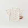 Camiseta de Manga Corta para Niña, Conjunto de Verano 2026, Nueva Camiseta Interior Coreana con Estampado para Bebé Niña, Top Versátil de Verano