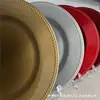 Platos de Carga de Plástico para Comercio Exterior, Banquetes de Boda Europeos y Americanos, Fiestas Navideñas Desechables, Platos con Perlas Pintados en Spray