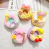 Brinquedo de Comida Falsa Acessórios de Resina de Rosca com Creme para Headwear DIY Presilha de Cabelo Capa de Celular Fivela de Sapato para Geladeira Materiais de Beleza