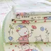 Nueva Sábana de Cama de Tela Gruesa de Algodón Puro Engrosada Pieza Única Alfombrilla Refrigerante de Algodón Puro de Verano Juego de Tres Piezas de Sábana de Cama Individual/Doble Funda de Almohada