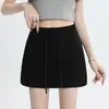 Mini Falda Deportiva Gris de Cordón Dulce y Picante 2025 Nueva Llegada Primavera/Verano Juvenil de Cintura Alta Versátil Bodycon Línea A