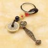 Chaveiro de Moeda dos Cinco Imperadores de Cobre Puro Pingente de Latão Pingente Moeda de Cobre Ping An Joia de Viagem para Carro Suporte Decorativo Ao Vivo