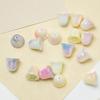 Pendientes de campana pequeña de dos colores con baño de color UV, hechos a mano, hechos a mano, hechos en casa, con agujero para colgar, cadena para teléfono móvil, accesorios de joyería con cuentas
