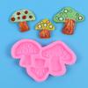 Molde de silicone para assar com fondant de cogumelo decoração de bolo molde de chocolate tridimensional cola de creme patch de resina Novo