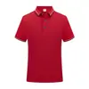 Camisa polo com logo estampado, gola de seda gelada, manga curta, macacão, camisa cultural corporativa, fábrica de camisetas masculinas e femininas, bordado