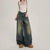 Jeans de pierna ancha estilo retro americano extralargos para mujeres altas, colección otoño 2026, estilo callejero, pantalones rectos de largo hasta el suelo